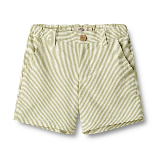 Wheat Elvig Shorts - Green Stripe