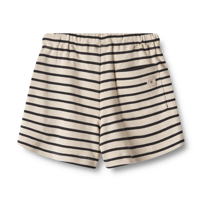 Wheat Kalle Jersey Shorts - Navy stripe