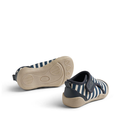 Wheat Shawn Beach Shoe - Indigo stripe