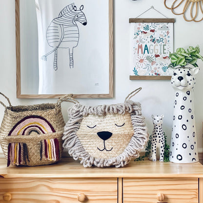 Bellybambino Natural Lion Basket - Large