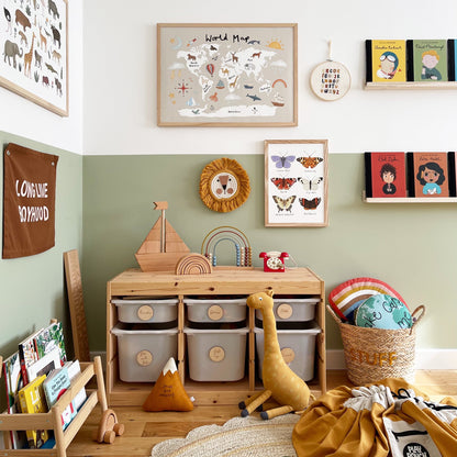 Kid of the Village Butterflies Fine Art Print
