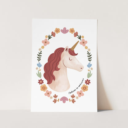 Kid of the Village I Believe In Unicorns Fine Art Print