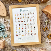 Kid of the Village Phonics Fine Art Print - Blue