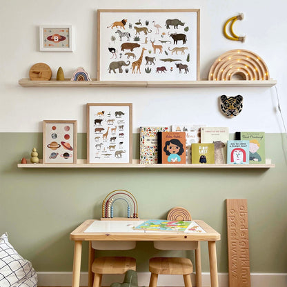 Kid of the Village Safari Animal Fine Art Print