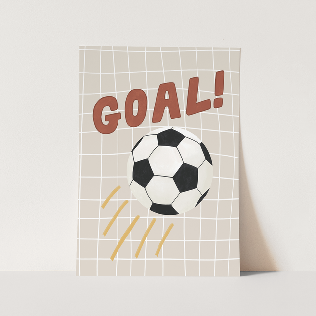 Kid of the Village Goal Fine Art Print - Stone