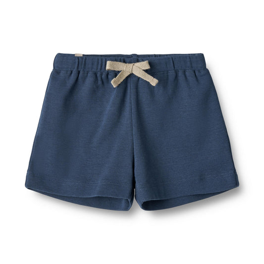 Wheat Baby Jersey Shorts Vic - Blue Waves