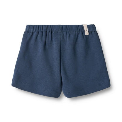 Wheat Baby Jersey Shorts Vic - Blue Waves
