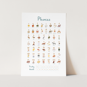 Kid of the Village Phonics Fine Art Print - Blue