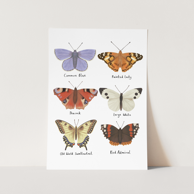 Kid of the Village Butterflies Fine Art Print