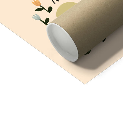 Kid Of The Village Counting Fine Art Print
