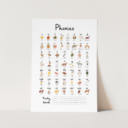 Kid of the Village Phonics Fine Art Print - Black