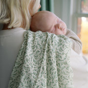 Ralphie Bear Large Muslin Swaddle - Willow