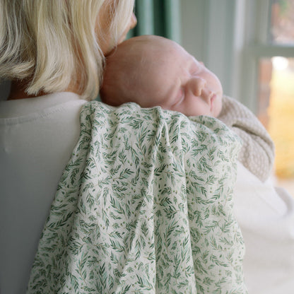 Ralphie Bear Large Muslin Swaddle - Willow