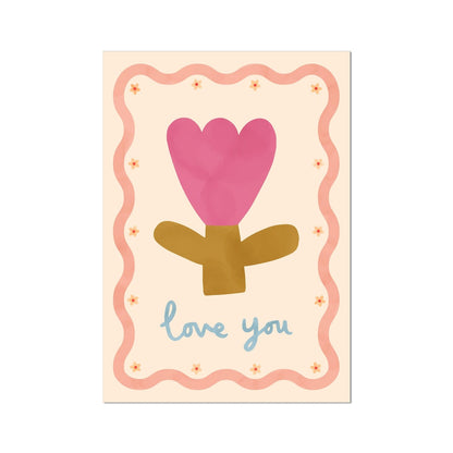 Kid Of The Village Love You Fine Art Print