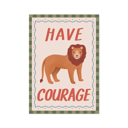 Kid Of The Village Have Courage Fine Art Print