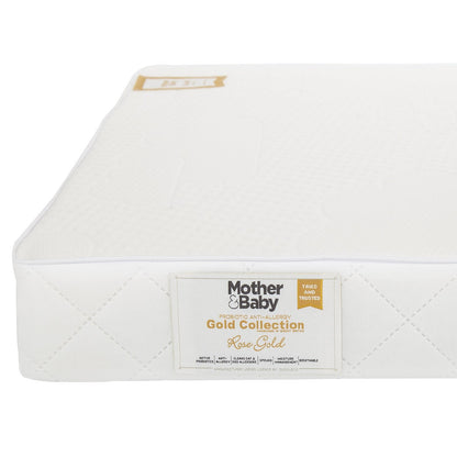 CuddleCo Mother&Baby Rose Gold Anti-Allergy Sprung Cot Bed Mattress 140 x 70cm