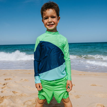 Toastie UV Protector Swim Top - Lime Zest