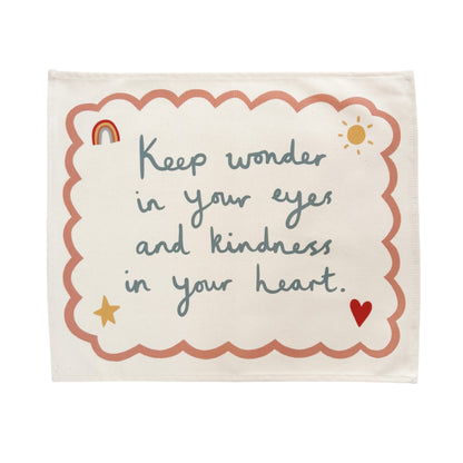 Kid Of The Village Keep Wonder In Your Eyes Banner