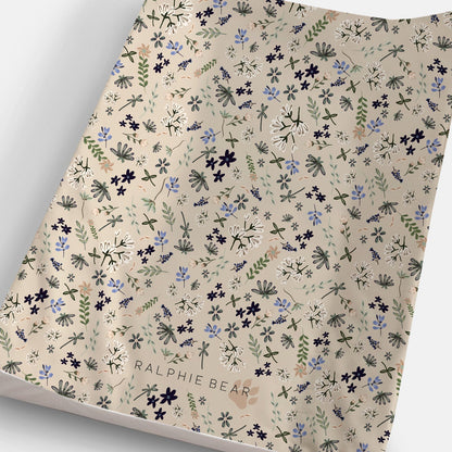 Ralphie Bear Anti-Roll Wedge Changing Mat - Wildflower