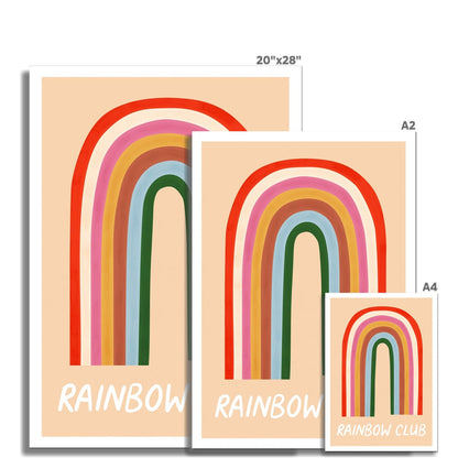 Kid Of The Village Rainbow Club Fine Art Print