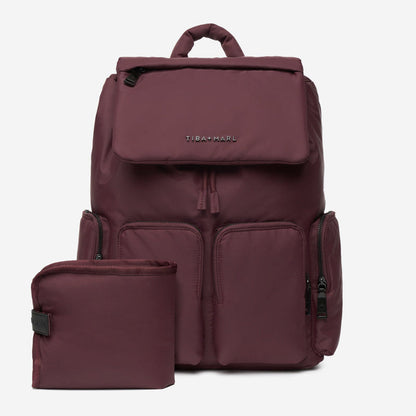 Tiba + Marl Alto Changing Backpack Burgundy