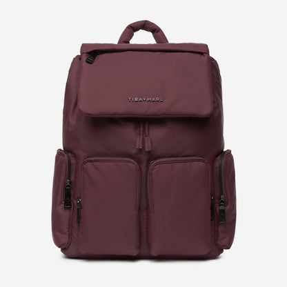 Tiba + Marl Alto Changing Backpack Burgundy