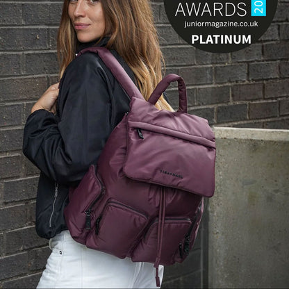 Tiba + Marl Alto Changing Backpack Burgundy