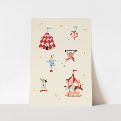 Kid of the Village A Day At The Circus Fine Art Print