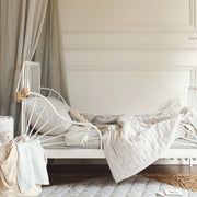 Avery Row Quilted Bedspread - Natural Stripe