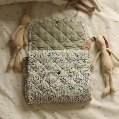 Avery Row Cotton Travel Baby Changing Mat - Riverbank