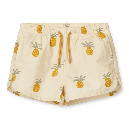 Liewood Aiden Printed Board Shorts - Pineapples / Cloud Cream