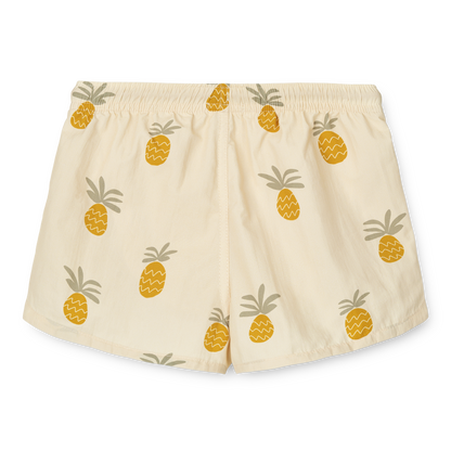 Liewood Aiden Printed Board Shorts - Pineapples / Cloud Cream