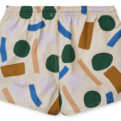 Liewood Aiden Board Shorts - Paint Stroke/Sandy - 2Y