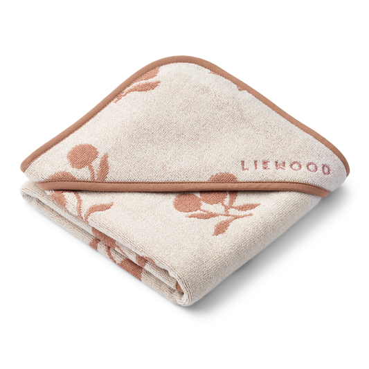Liewood Alba Baby Hooded Towel - Peach