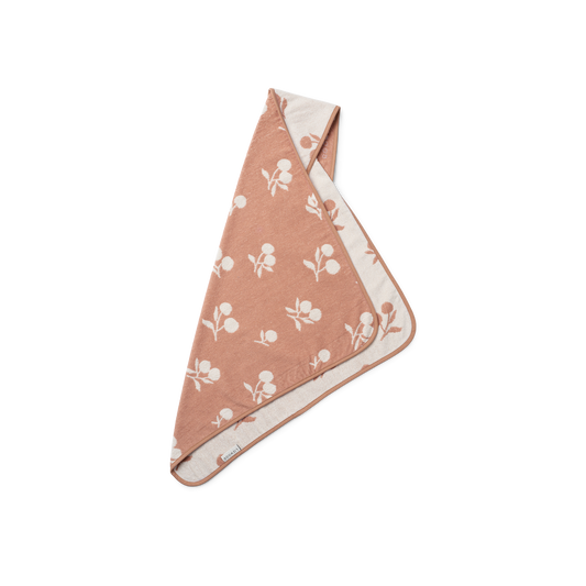 Liewood Alba Baby Hooded Towel - Peach / Sea shell