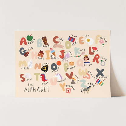 Kid of the Village The Alphabet Fine Art Print - Landscape