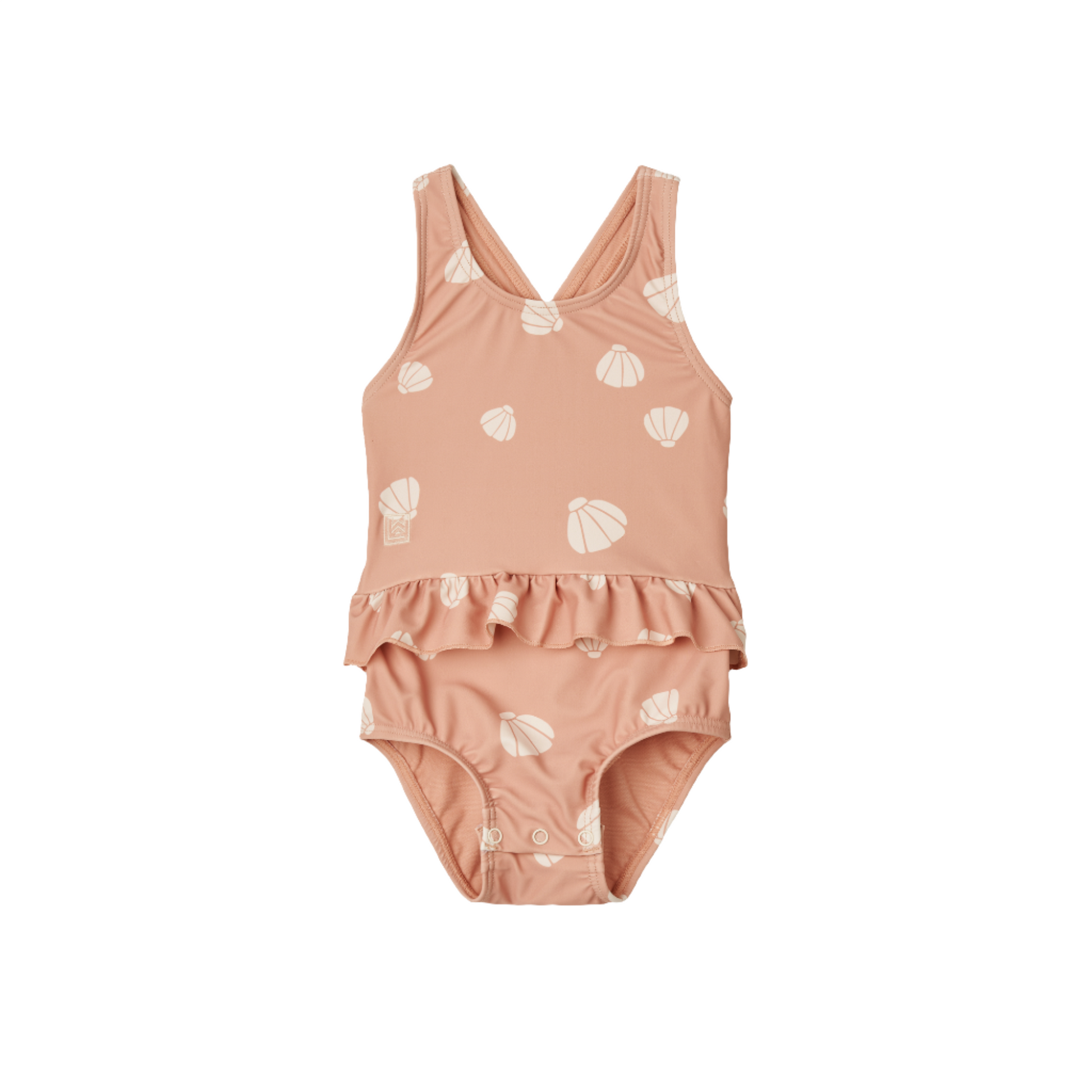 Liewood Amina Baby Printed Swimsuit Shell Pale tuscany Scandiborn