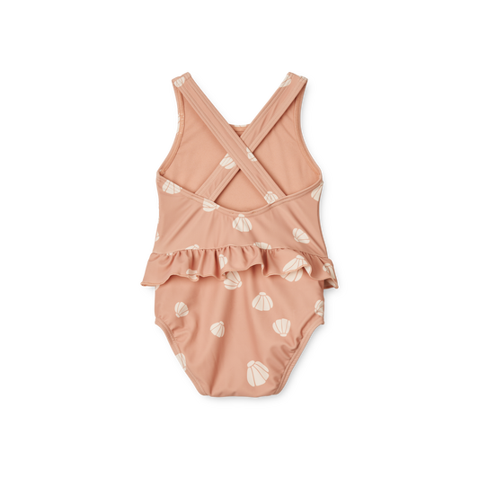Liewood Amina Baby Printed Swimsuit - Shell / Pale Tuscany