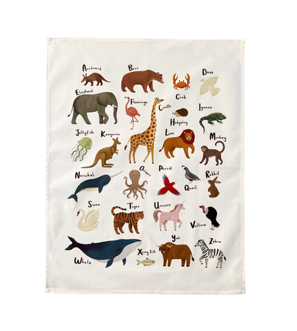 Kid Of The Village Animal Alphabet Wall Hanging