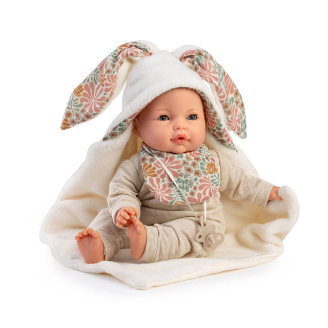 Antonio Juan Crying Doll Bimba with Hooded Blanket - 37cm