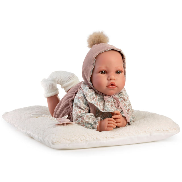 Antonio Juan Doll Erika with Pink Romper - 42cm