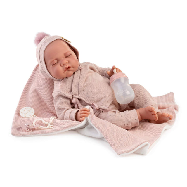 Antonio Juan Sleeping Doll Luna with Blanket - 42cm