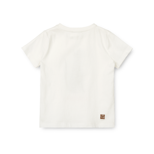 Liewood Apia Baby Short Sleeve T-shirt - Leopard / Crisp White