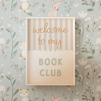 Welcome to my book club print - Mustard & Sage