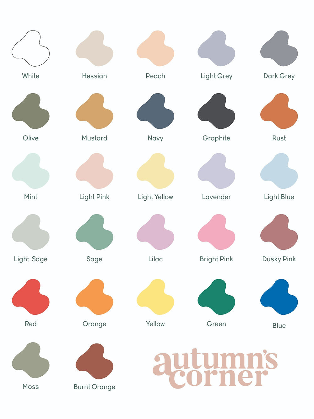 Autumns Corner - The Flip It Shelf - Colours 