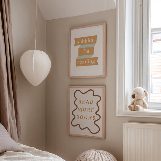 Autumns Corner 'Read More Books' Print - Wavy Edition