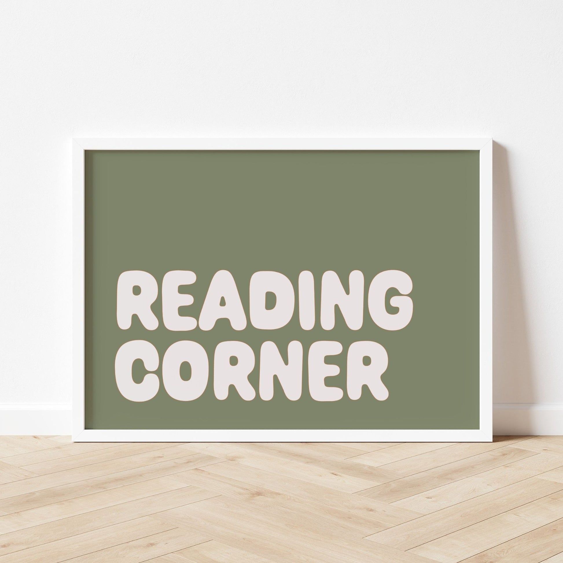 Autumns Corner 'Reading Corner' Print - Olive