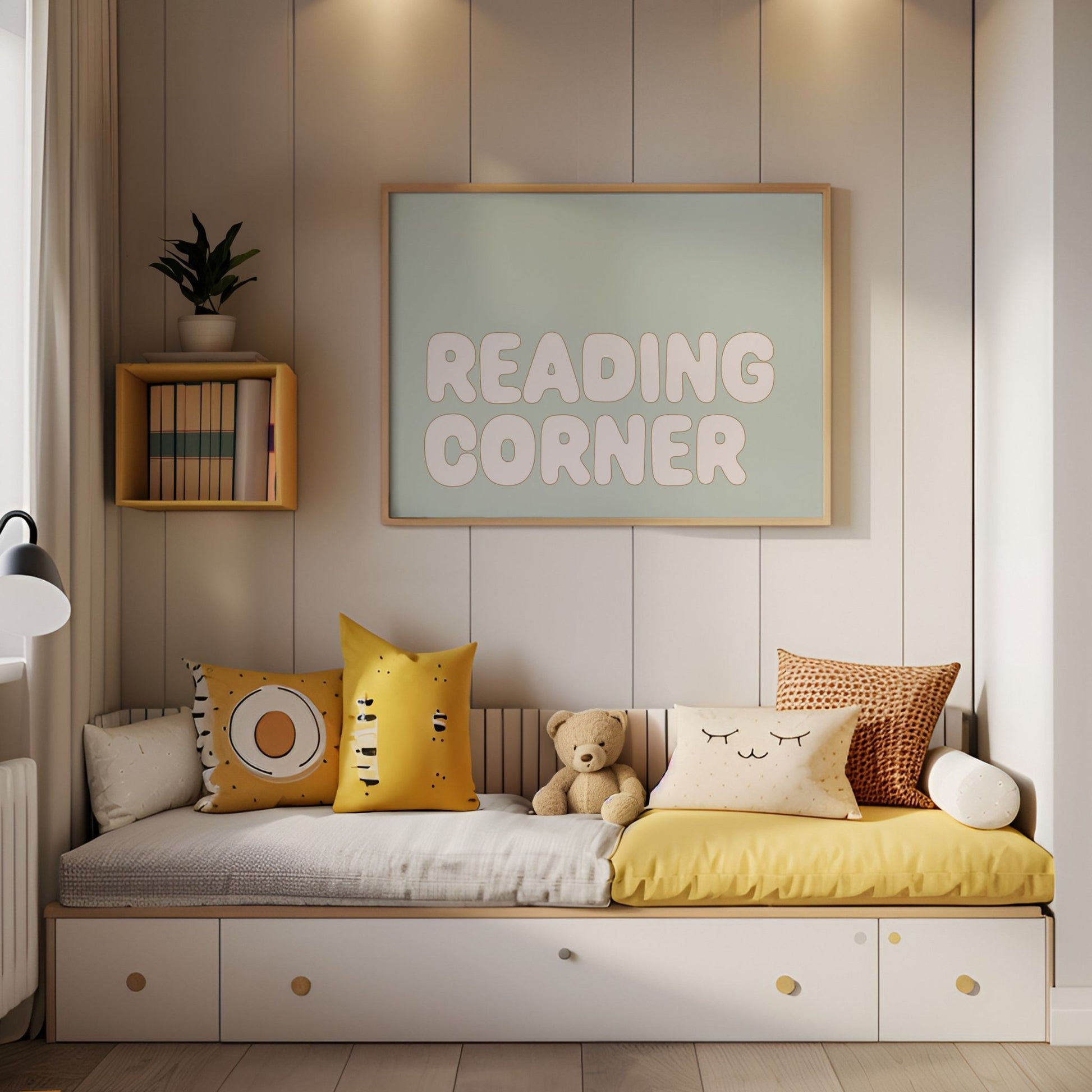 Autumns Corner 'Reading Corner' Print - sage