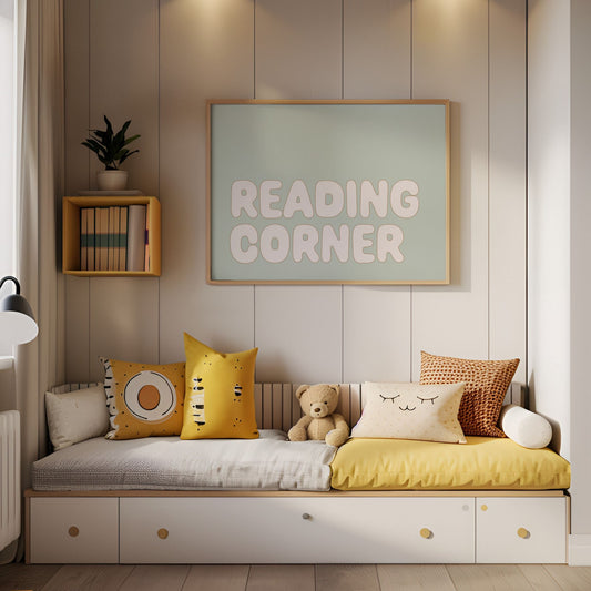 Autumns Corner 'Reading Corner' Print - sage