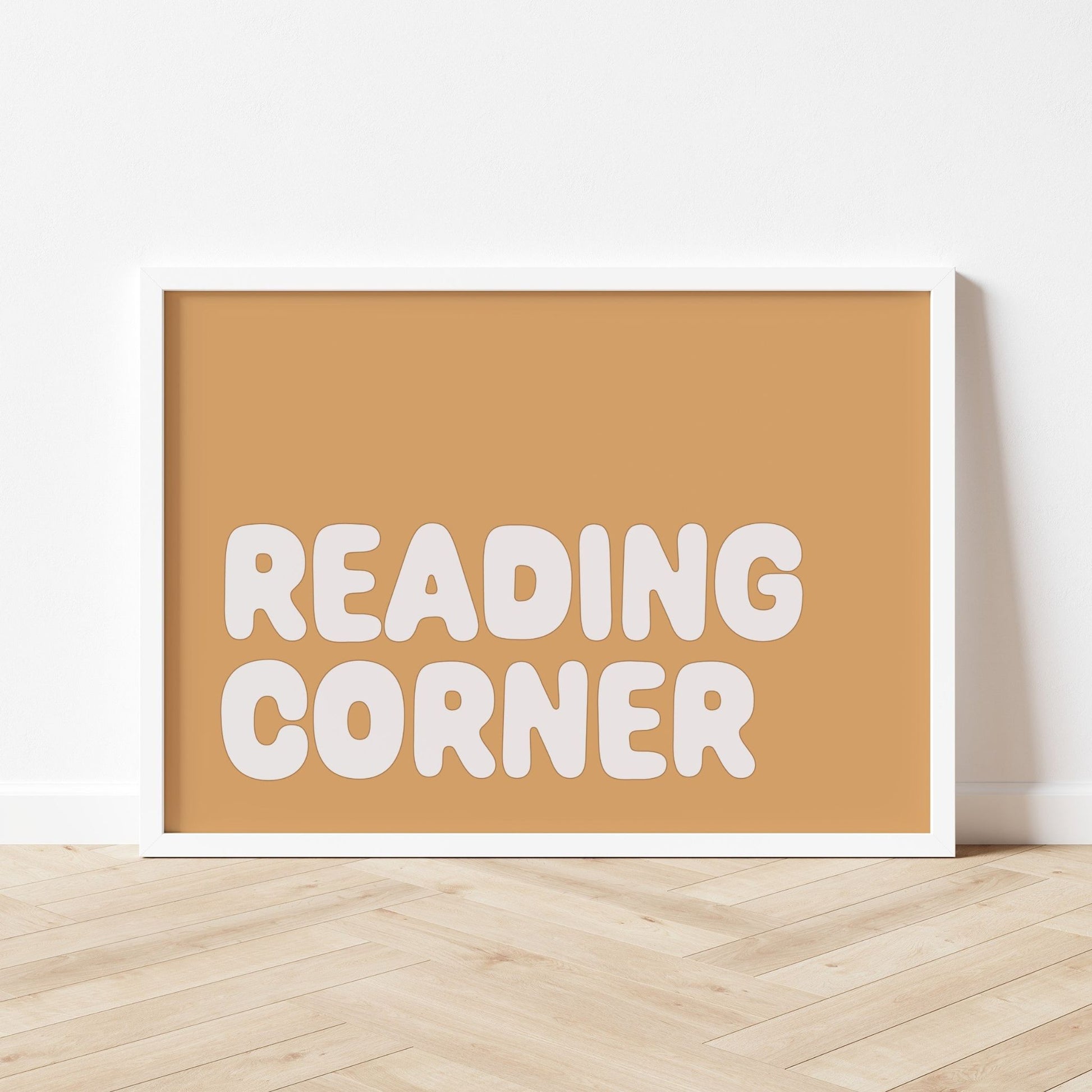 Autumns Corner 'Reading Corner' Print Mustard
